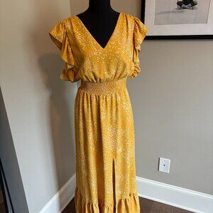 Express Golden Yellow Maxi Dress